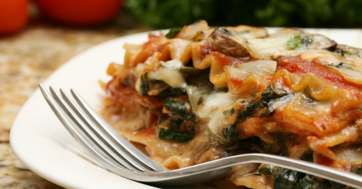 Heart-healthy lasagna