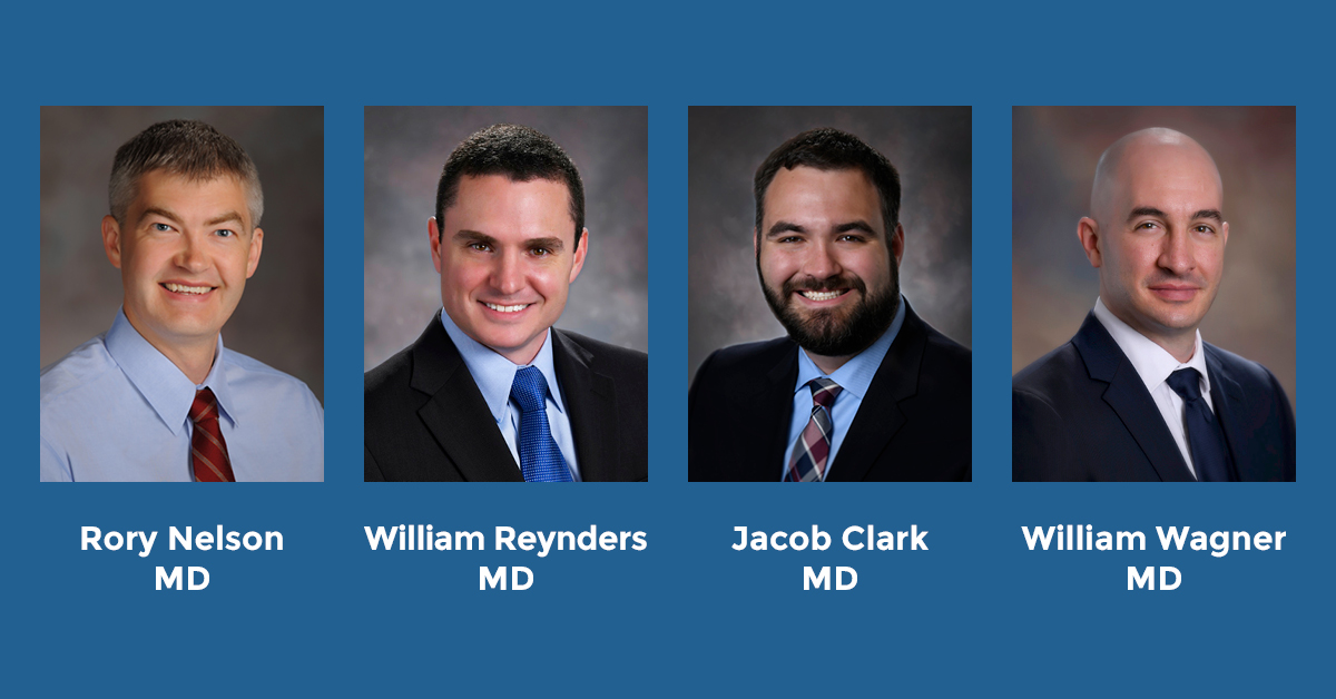 Drs. Rory Nelson, William Reynders, Jacob Clark and William Wagner – have been named partners with the Green Bay-based organization.