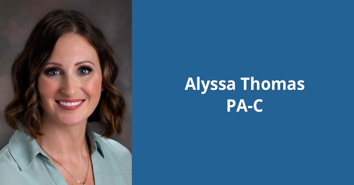 Headshot of Alyssa Thomas, physician assistant with Orthopedics & Sports Medicine BayCare Clinic