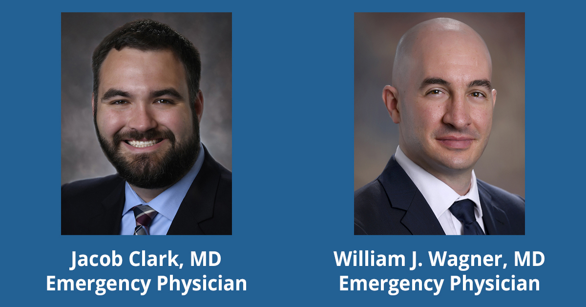 Headshots of Drs. Jacob Clark and William Wagner