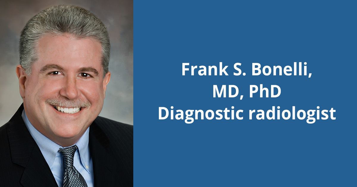 Headshot of Frank S. Bonelli, MD, PhD, BayCare Clinic Radiology.