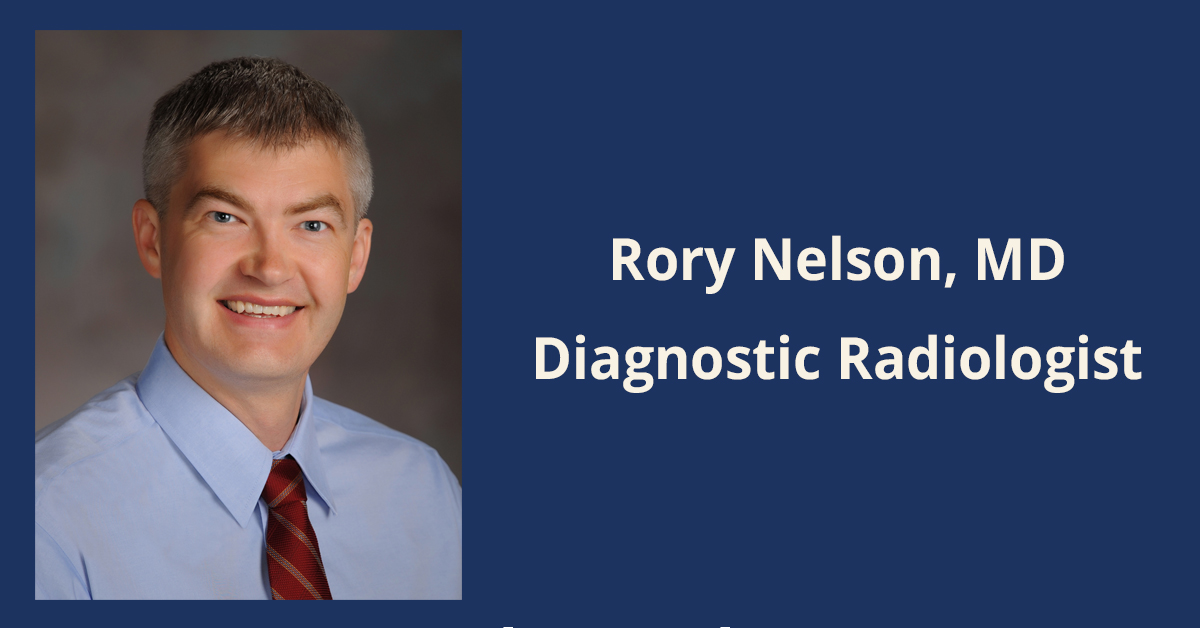 Headshot of Dr. Rory Nelson, a diagnostic radiologist with BayCare Clinic