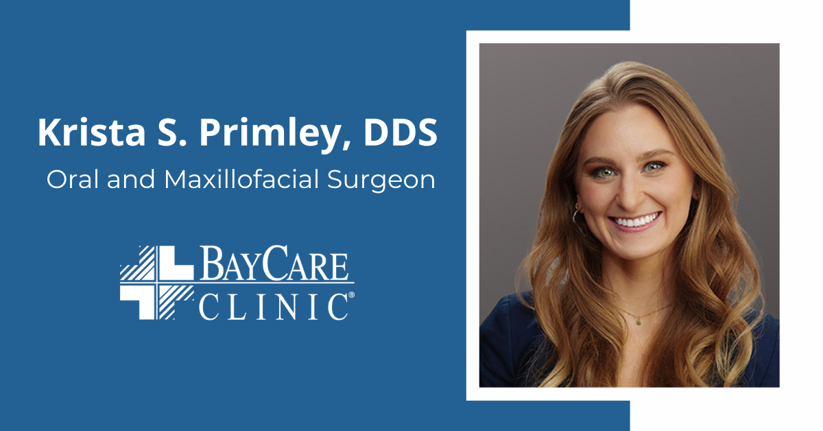 Oral Surgery & Implant Specialists BayCare Clinic Welcomes Dr. Krista S. Primley