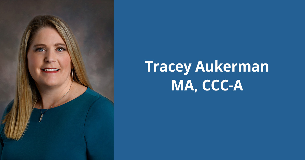Headshot of Tracey Aukerman, audiologist, BayCare Clinic