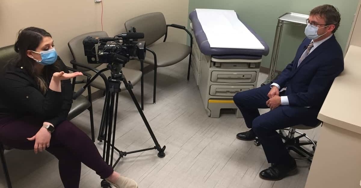 Dr. Christopher Painter chats with WBAY Channel 2 News