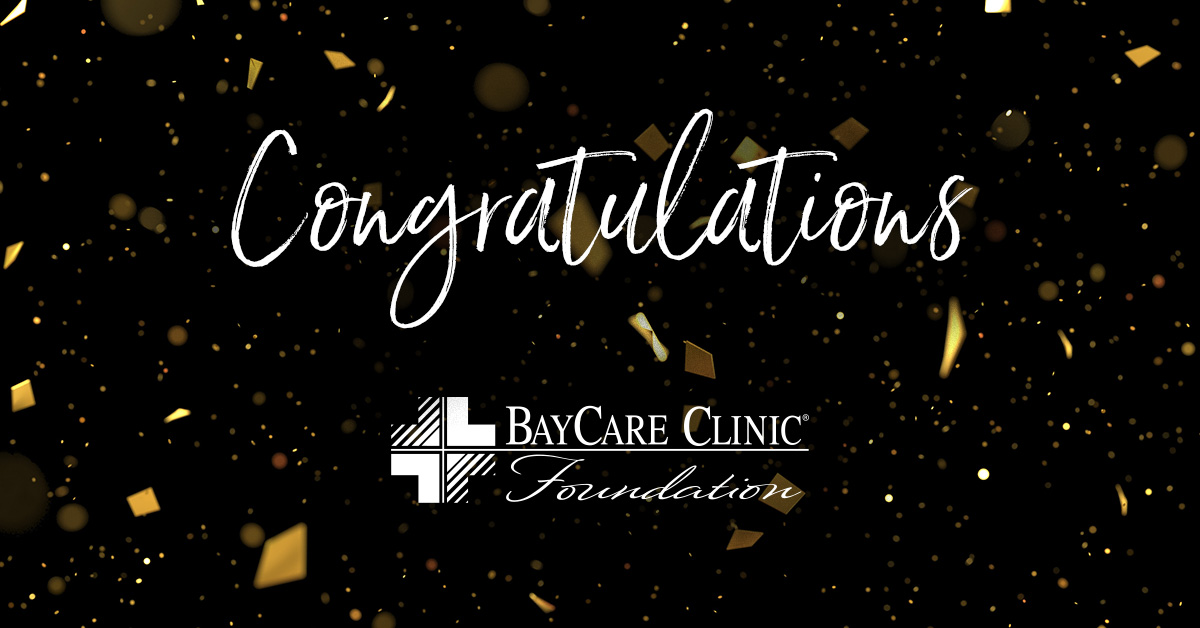 Congratulations from BayCare Clinic Foundation
