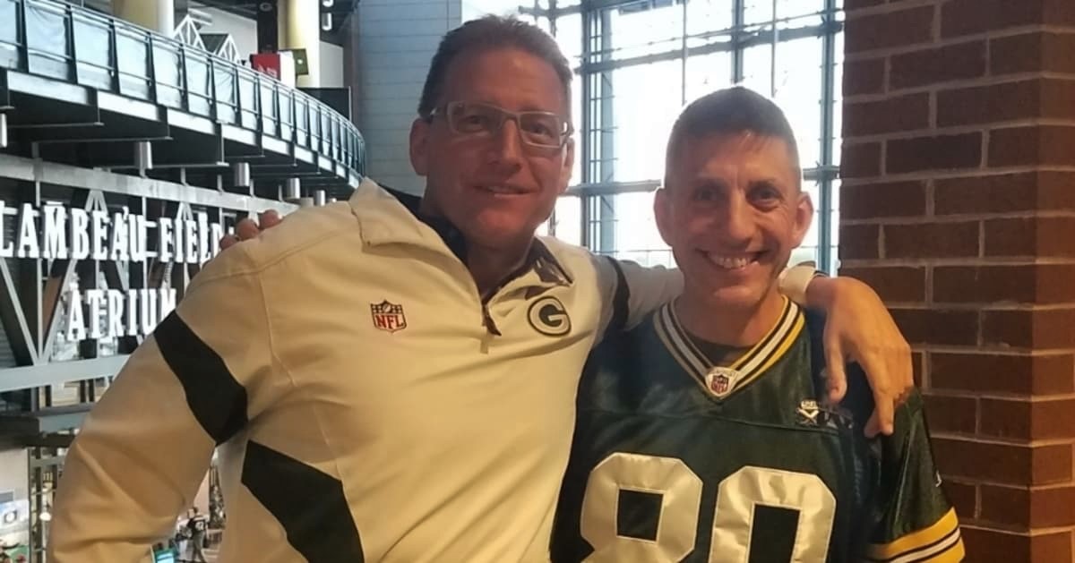 Dr. Scott Weslow and pal, Dr. William Witmer, photographed at Lambeau Field